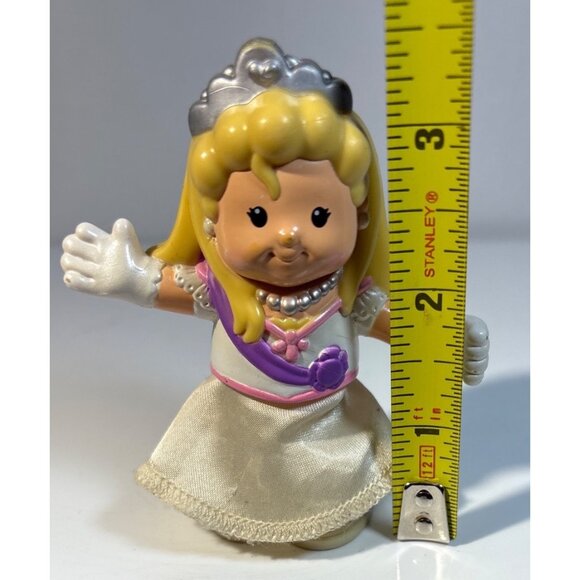 Little People Princess Elizabeth FigureBlonde Hair Tiara Collectible Toy 3 Inche - Picture 6 of 6